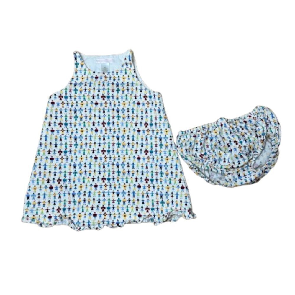 Janie & Jack People of the World Dress with matching bloomers size 6-12 months